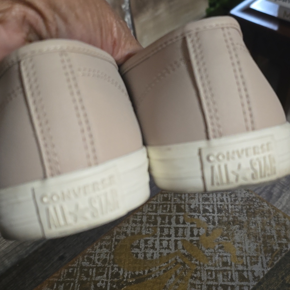 Women’s Converse Mary Jane Canvas Sneakers in Light Taupe - Picture 3 of 5